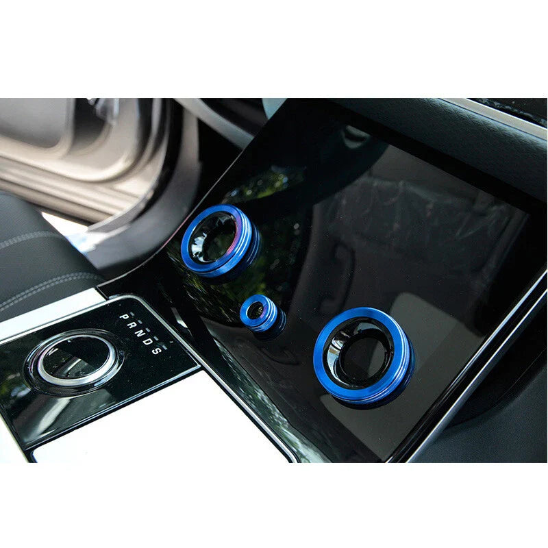 Range Rover Sport 2015-2018 Red Volume Air Condition Buttons Knob Cover Ring