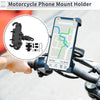 Motorcycle Phone Mount Holder 2.56-3.58in Handlebar Silicone