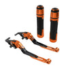 BMW R1200GS Orange Extendable Brake Clutch Levers & Handlebar Grips (2004-2012)