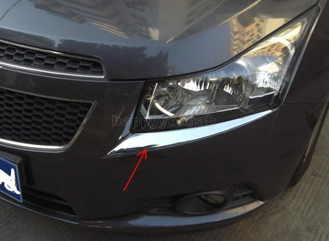Chevrolet Cruze Chrome Headlight Eyelid Cover Trim (2009-2014)