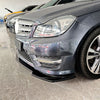 Benz W204 S204 AMG Line (2011-2014) Black Front Spoiler Lip Splitter