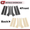 Ford Everest (2023-2024) Carbon Fiber Black 8 Pcs Door Pillar Window Trim