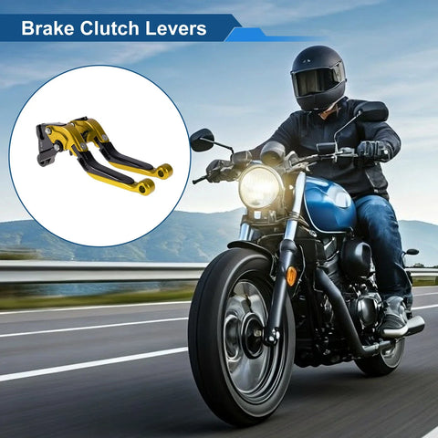 Kawasaki ZZR600 Gold Tone Black 2x Brake/Clutch Levers Short Long
