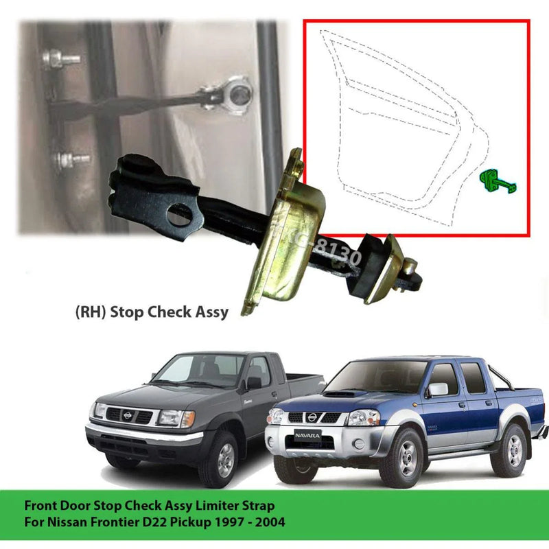 Nissan D22 Right Front Door Stop Check Limiter Strap (1997-2004)