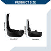 Mercedes-Benz R Class Mud Flaps Splash Guards Set (2011-2019)