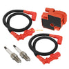 Polaris Ranger 800 2 x Ignition Coils & Spark Plugs with Wire Cap