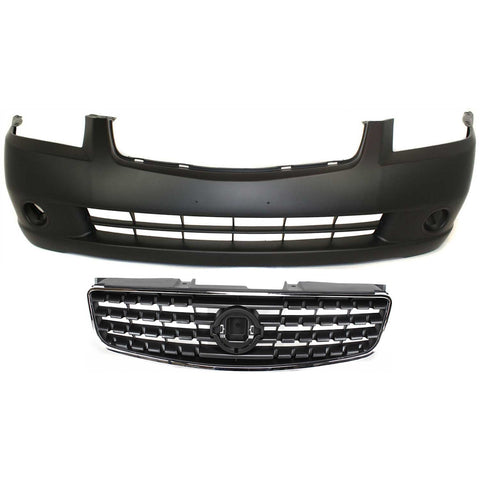 Front Bumper Cover Kit For 2005-2006 Nissan Altima Sedan