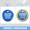Ford Mustang (2015-2021) Blue Engine Start Stop Ignition Button Cover