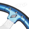 Car - Lightweight Blue PVC Steering Wheel 13" (32mm Depth)