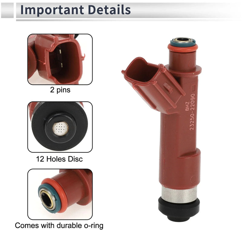 Toyota Corolla CE, LE, S 1.8 (2004-2008) 1 Pc Red Fuel Injector