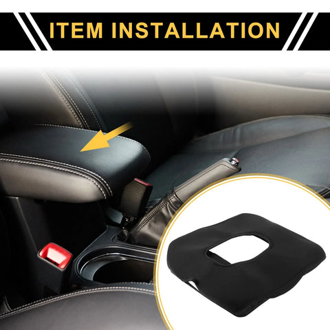 Chevrolet Silverado 1500 (2019-2023) Black Center Console Lid Armrest Cover