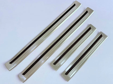 Toyota Prado LC250 Silver Door Sill Scuff Plate Guard Cover Trim (2024-2025)