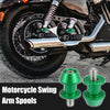 Honda 8mm M8x1.25 Green Motorcycle Swing Arm Spools
