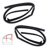 Pair Front Door Glass Run Channel with Vent Fit Nissan Navara D22 Frontier 98-05