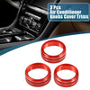 Jeep Wrangler JL JLU 2018-2022 Red 3 x Set Car Air Conditioner Knobs