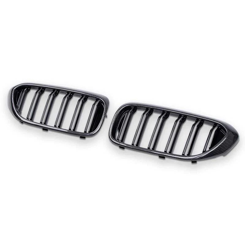 BMW 5 Series G30 G38 Carbon Fiber Front Bumper Kidney Grille (2017-2023)