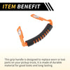 Jeep Wrangler Roof Rope Handle - Orange 2 x Roll Bar Grab Handles