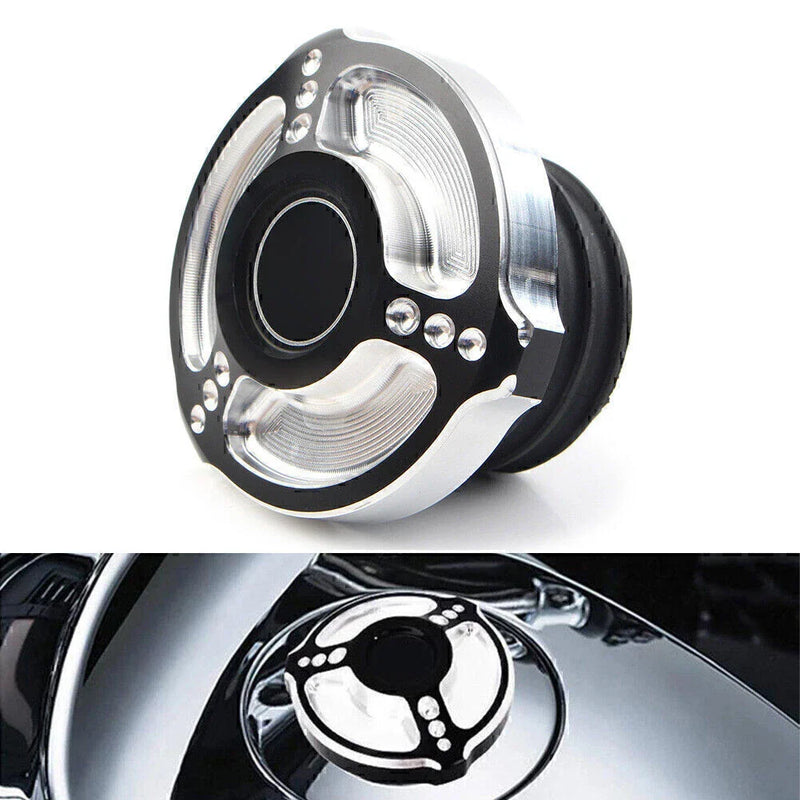 Harley Sportster Touring Softail Dyna Fuel Gas Tank Cap Cover (1992-2017)