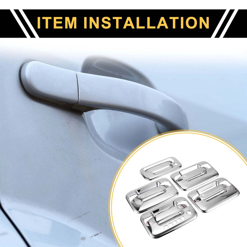 Ford F-150 (2004-2014) Silver Tone Exterior Door Handle Cover Set