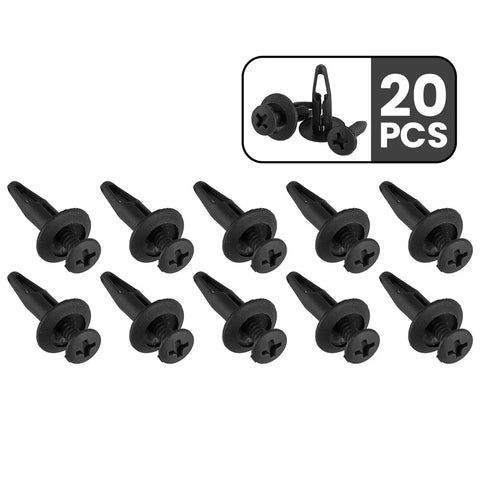 Ford Ranger, Mazda BT50 20 x Fastener Scrivet Retainer Grille Trim Clip