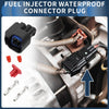 Chevrolet Black 2 Pin Fuel Injector Waterproof Connector Plug