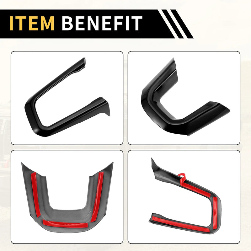 Jeep Wrangler JL JLU Steering Wheel Cover Trims (2018-2024)