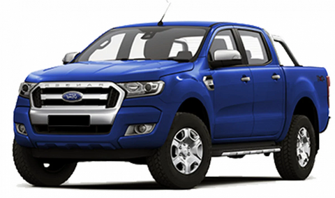 Ford Ranger Px Black Tailgate Handle Cover Trim (2012-2019)