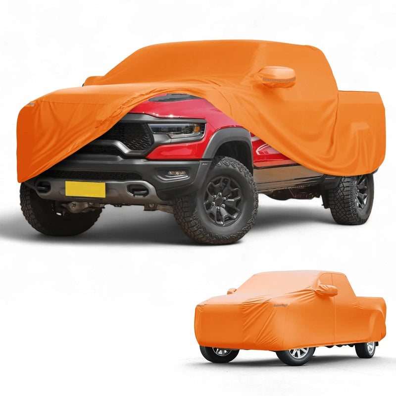 Dodge Ram Orange Cotton with Zipper Car Cover Waterproof All Weather