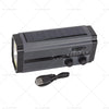 Black 5000mAh Solar Hand Crank Emergency Radio & Flash Light