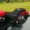 Harley Softail Street Bob Black Red Driver Passenger 2-Up Seat (2018-2025)