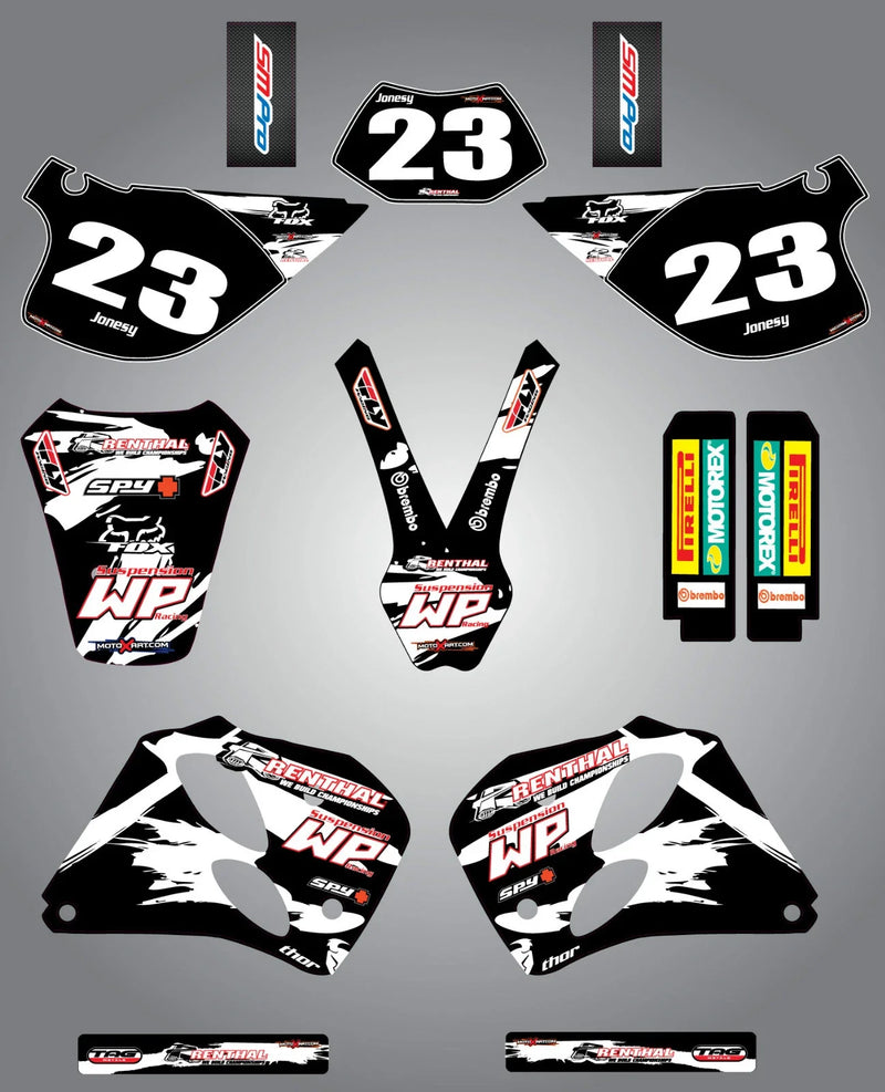 KTM SX / EXC (1993-1997) - Safari Style Stickers Custom Graphics Full Kit