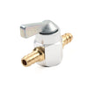 Motorcycle Inline Silver 8mm On-Off Fuel Tap Gas Valve Petcock