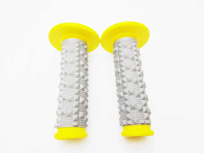 Yamaha YZ250F Forseti Yellow Grey Diamond Handlebar Grip Set