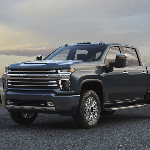 CHEVY Silverado GMC Sierra 1500 Silver Pillar Posts Window Trim 6X (2019-2024)