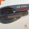 Isuzu D-Max, MU-X Black Carbon Fiber 4 Door Handle Cover Trim (12-19)