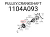 Mitsubishi Mirage 5 Dr Crankshaft Pulley (2012-2022)