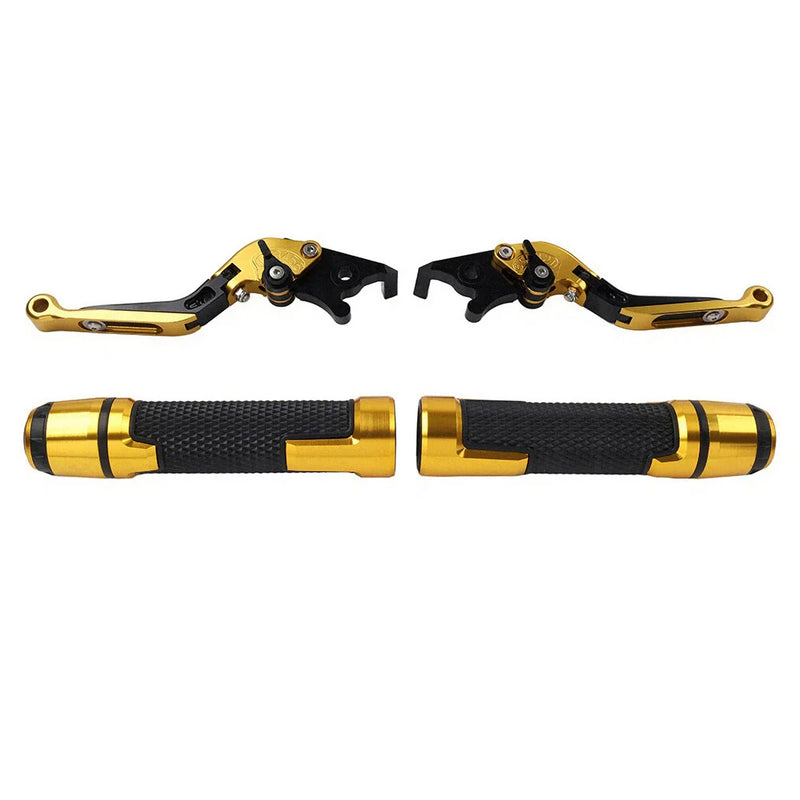 Yamaha MT-15 XSR155 XTZ125 Gold Brake Clutch Levers & Handlebar Grips Set