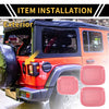 Jeep Gladiator Pink Exterior Door Handle Bowl Cover Trims (2020-2024)