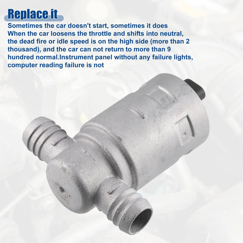 BMW 318i Silver Tone Idle Air Control Valve (1991-1992)