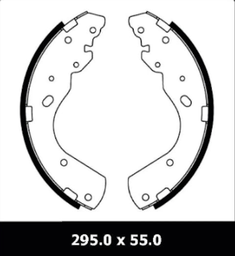 Mazda Bravo B2500 B2600 4X4 Rear Brake Shoe Drum Overhaul Kit