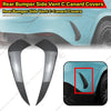 Mercedes GLC Coupe C254 Rear Bumper Side Vent Blade Trim Canards