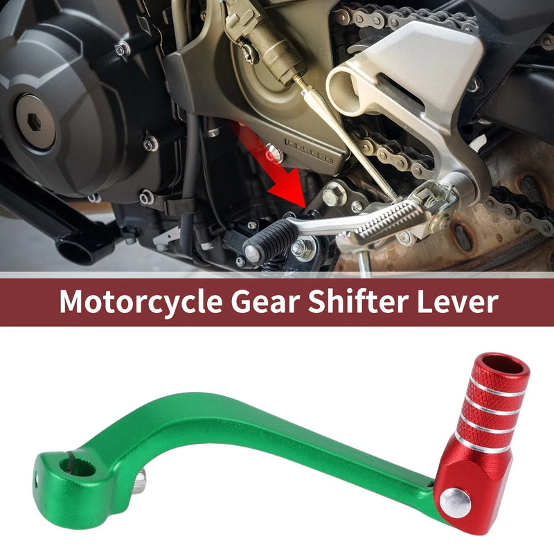 Honda CRF110F Folding Gear Shifter Lever 1 Pc Green Red (2013–2018)
