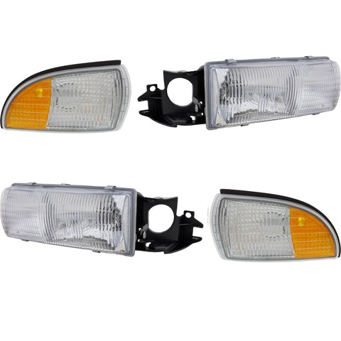 Headlight Kit For 91-96 Chevrolet Caprice with bulbs