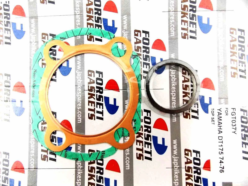 YAMAHA DT175 FORSETI Top End Kit 66mm Piston Rings Gasket (1974-1976)