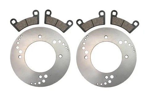 Polaris Ranger 800 RZR S EFI 2 x Front Brake Rotors Pads (2009–2012)