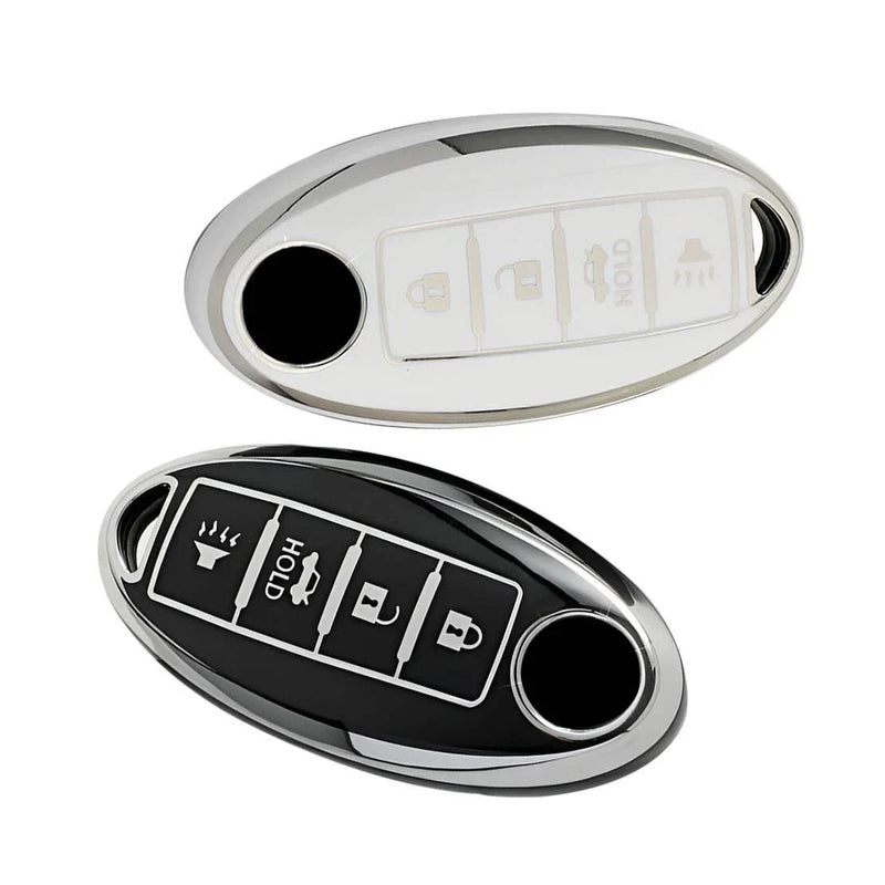Nissan Rogue, Sentra, Juke, Leaf, Micra TPU 4 Button Key Cover Case