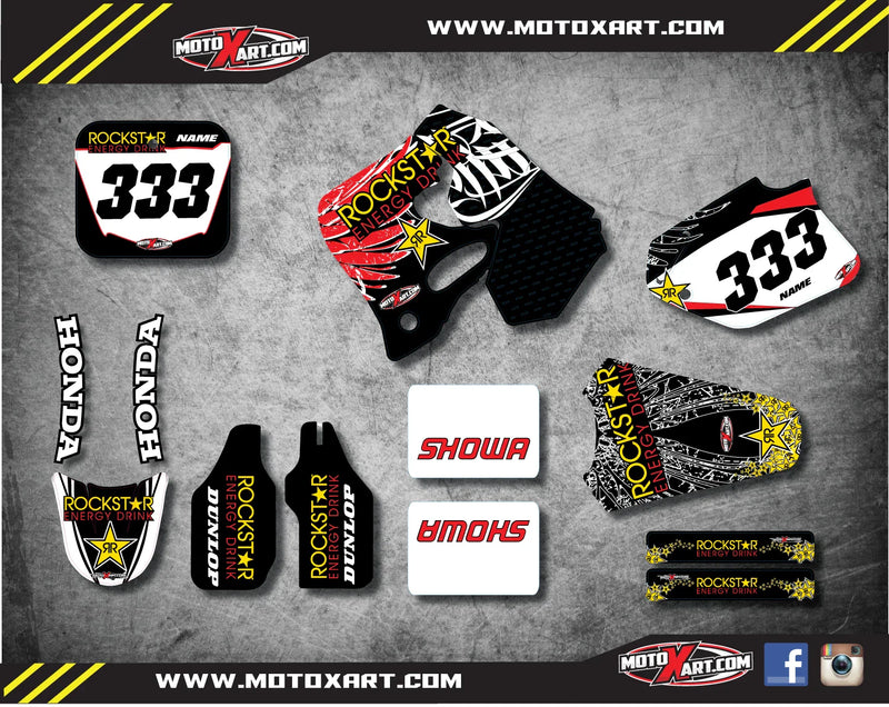 Honda CR 125 (1993-1994) STAR Style Stickers Custom Graphics Full Kit
