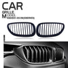 BMW E60 E61 5-Series (2003-2010) Matte Black 2 x Front Kidney Grille Covers