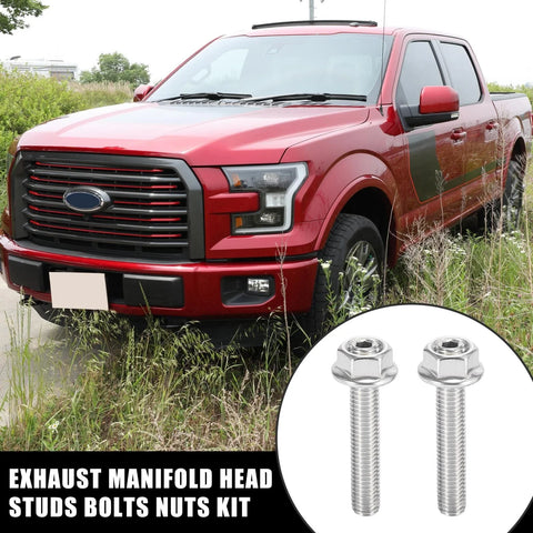 Ford 4.6 5.4L 16 x Stainless Steel Exhaust Manifold Bolt Studs (2000-2010)