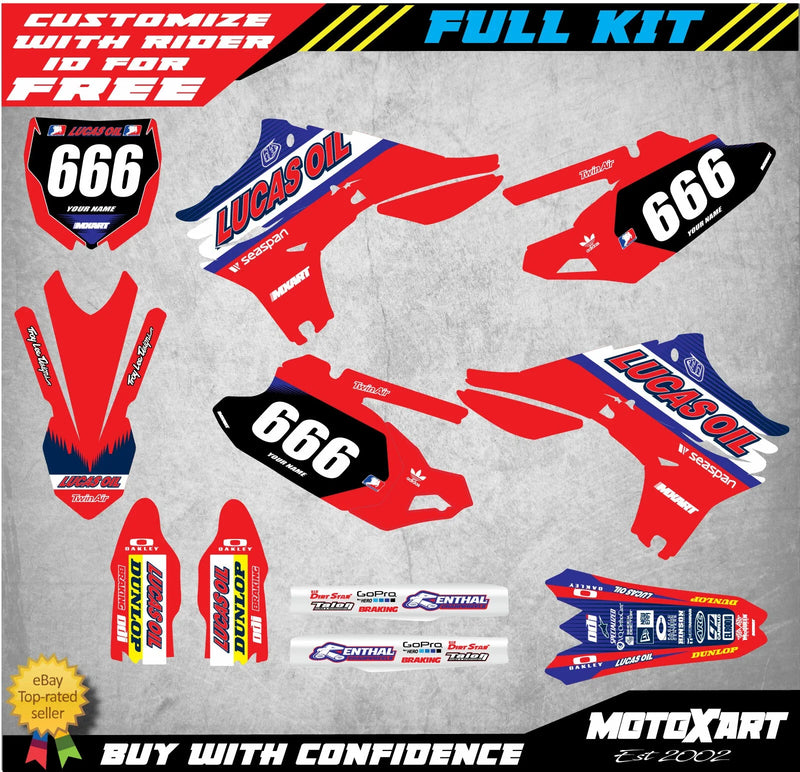 Yamaha YZF 450 (2010-2013) ACTIVE STYLE Stickers Custom Graphics Full Kit